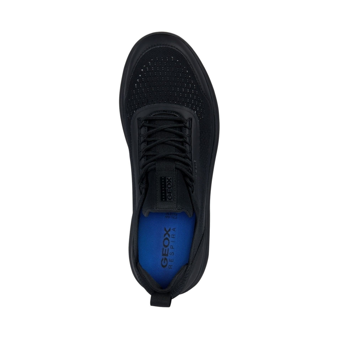 Geox mens black spherica sport shoes | Vilbury London