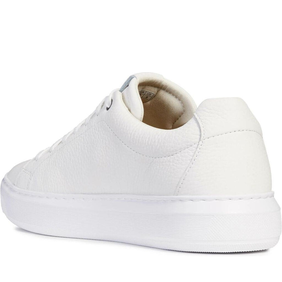 Geox mens white deiven sport shoes | Vilbury London