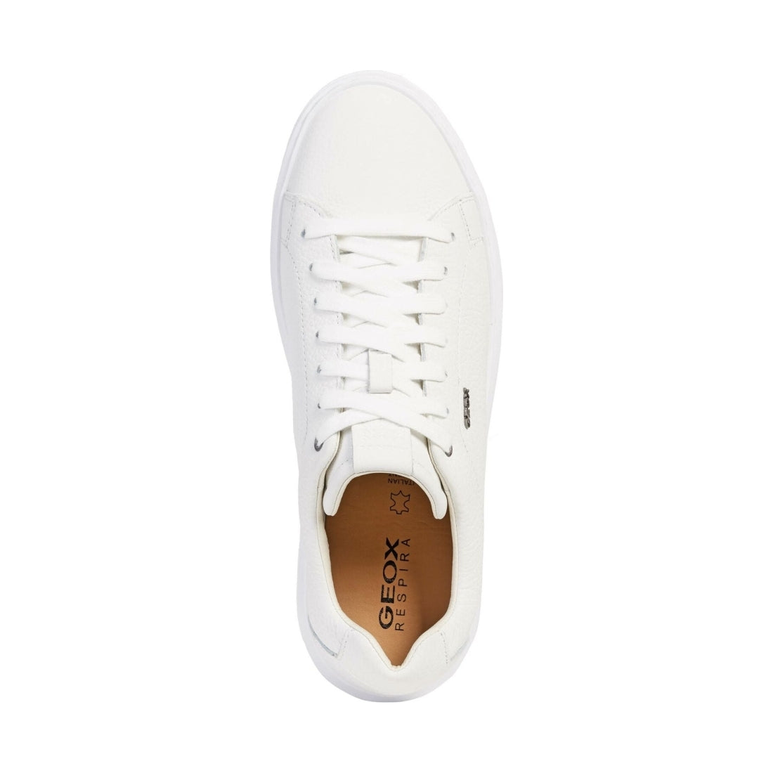 Geox mens white deiven sport shoes | Vilbury London