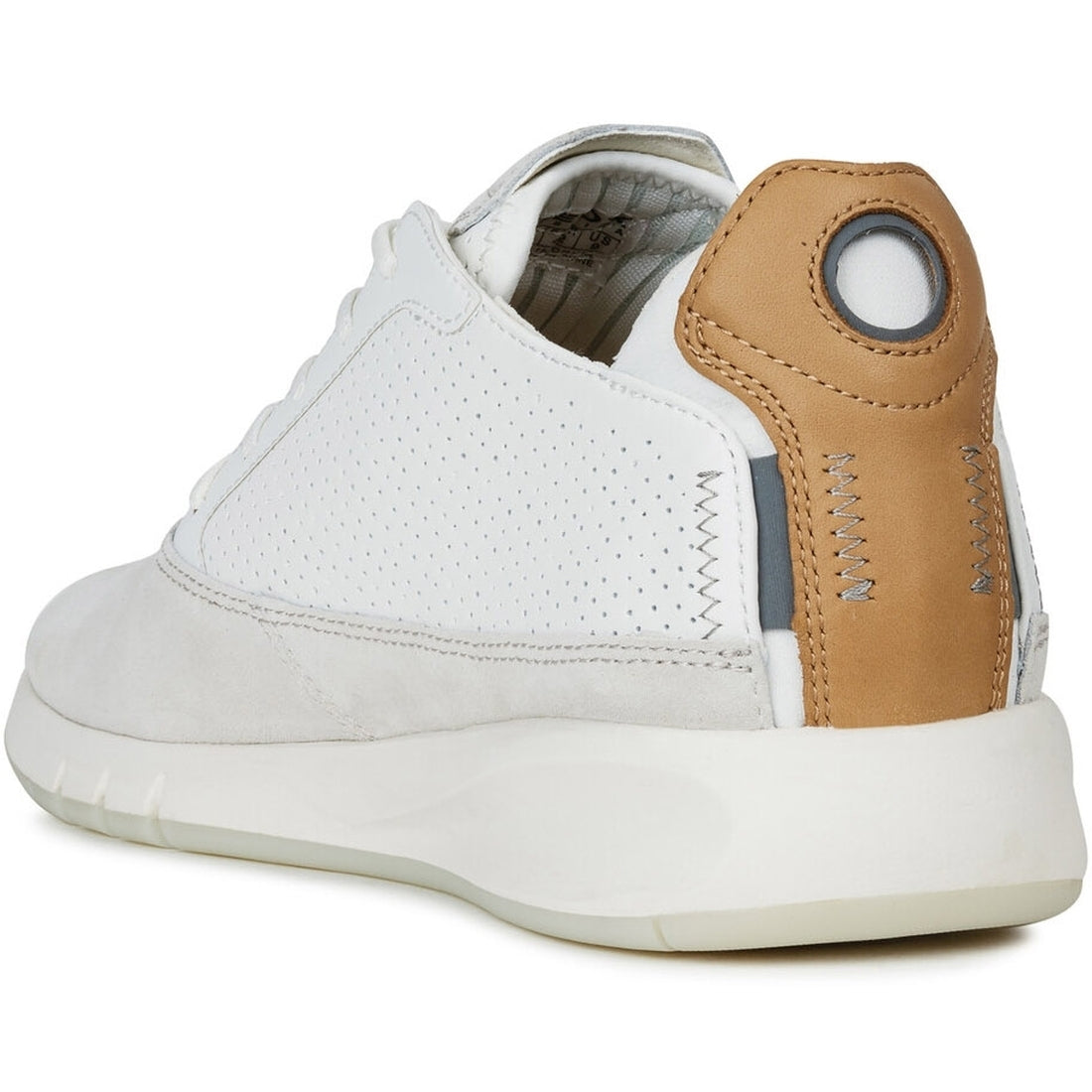 Geox Mens Papyrus White aerantis shoes | Vilbury London