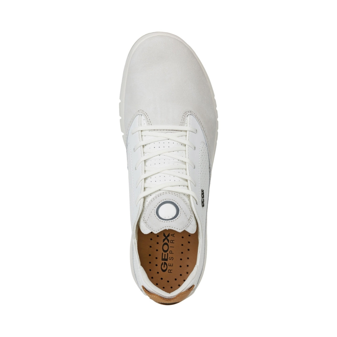 Geox Mens Papyrus White aerantis shoes | Vilbury London