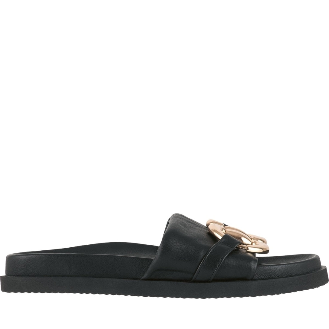 Hogl womens schwarz emmy slippers | Vilbury London