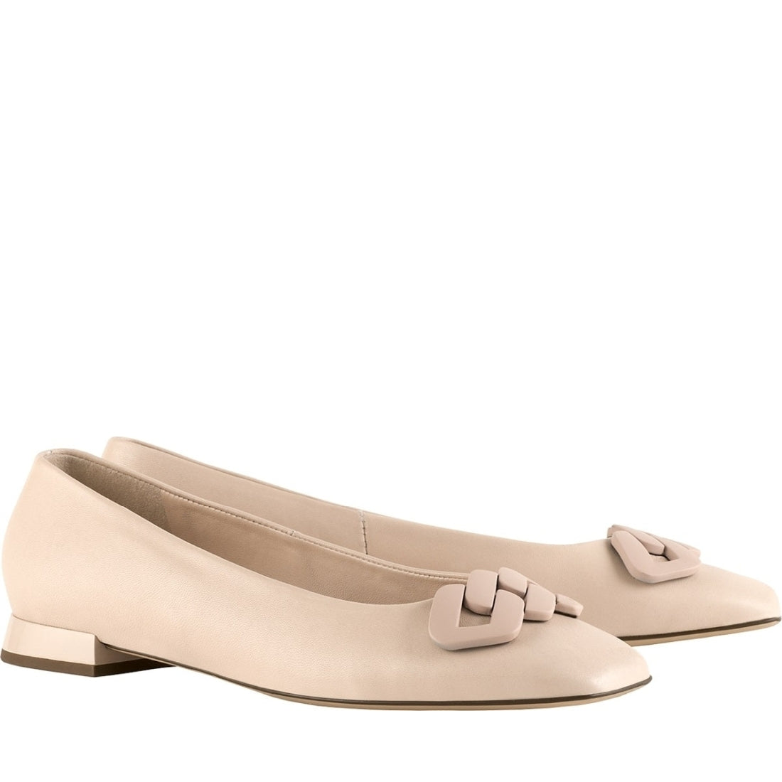 Hogl womens lightnud coco ballerinas | Vilbury London