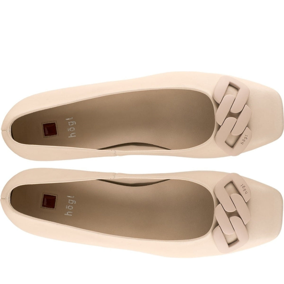 Hogl womens lightnud coco ballerinas | Vilbury London