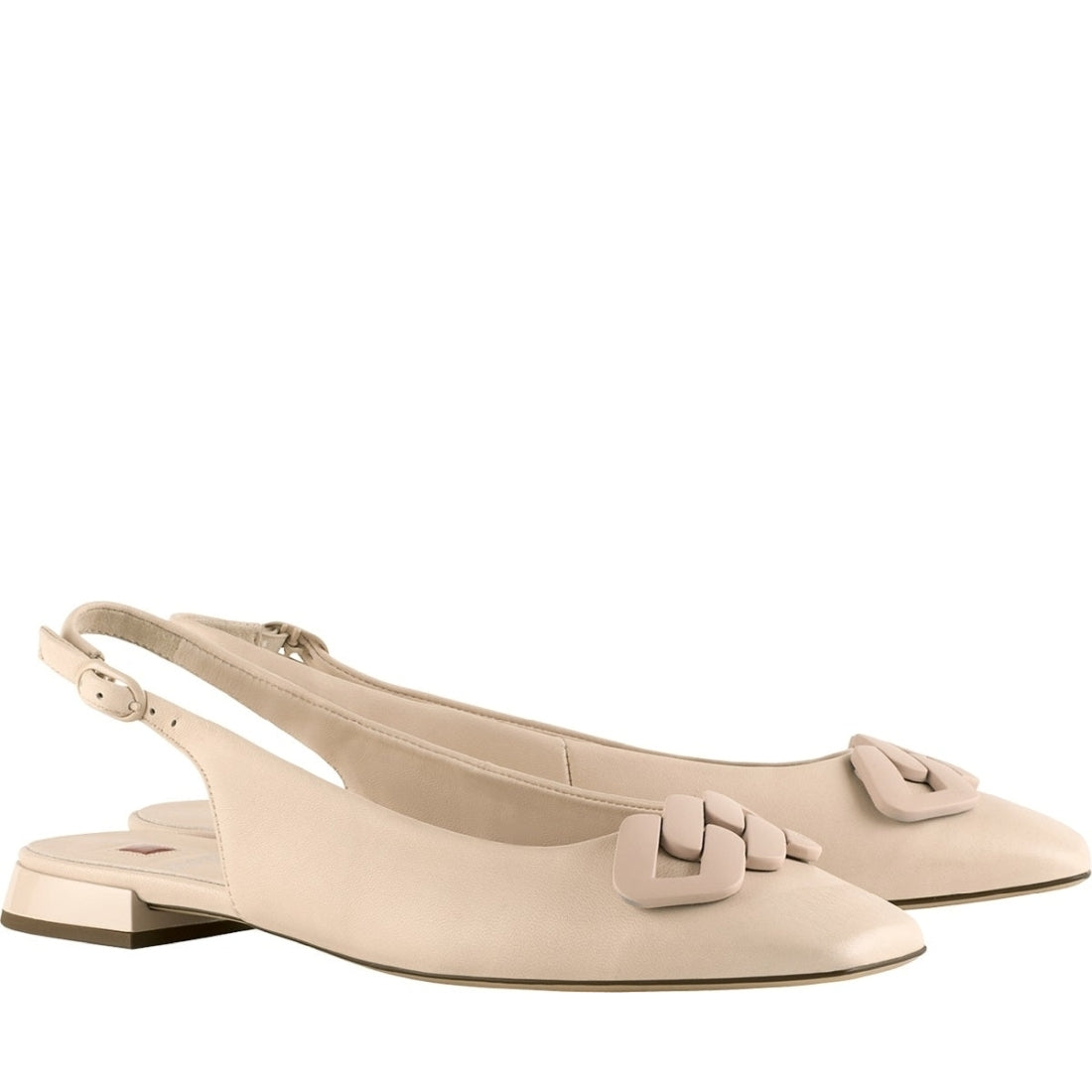 Hogl womens lightnud jacky ballerinas | Vilbury London