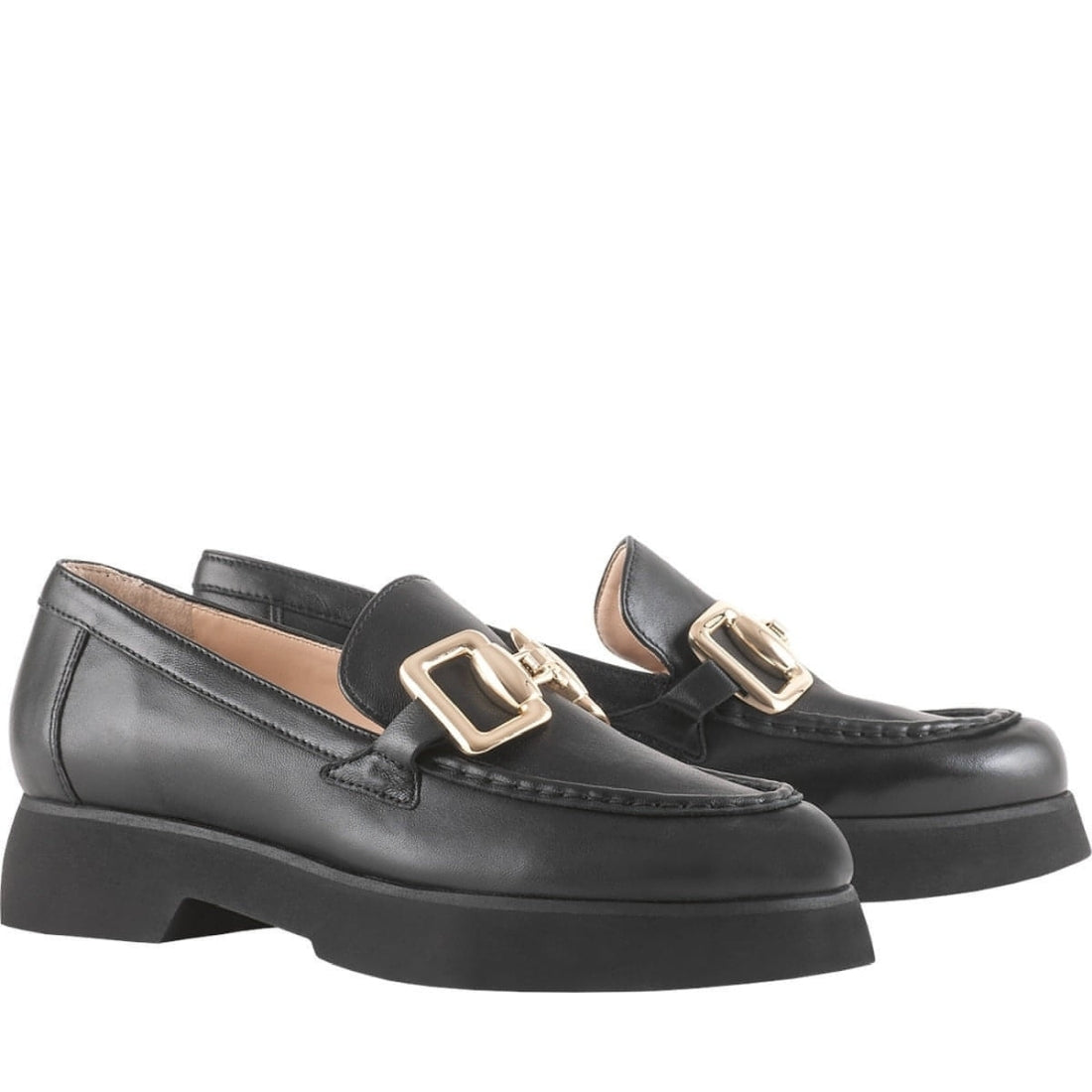 Hogl womens schwarz max loafers | Vilbury London