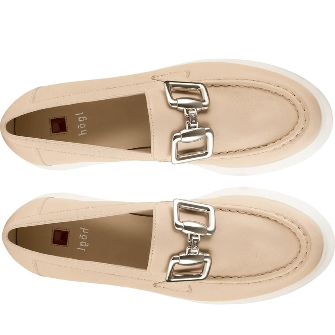 Hogl womens lightnud max loafers | Vilbury London