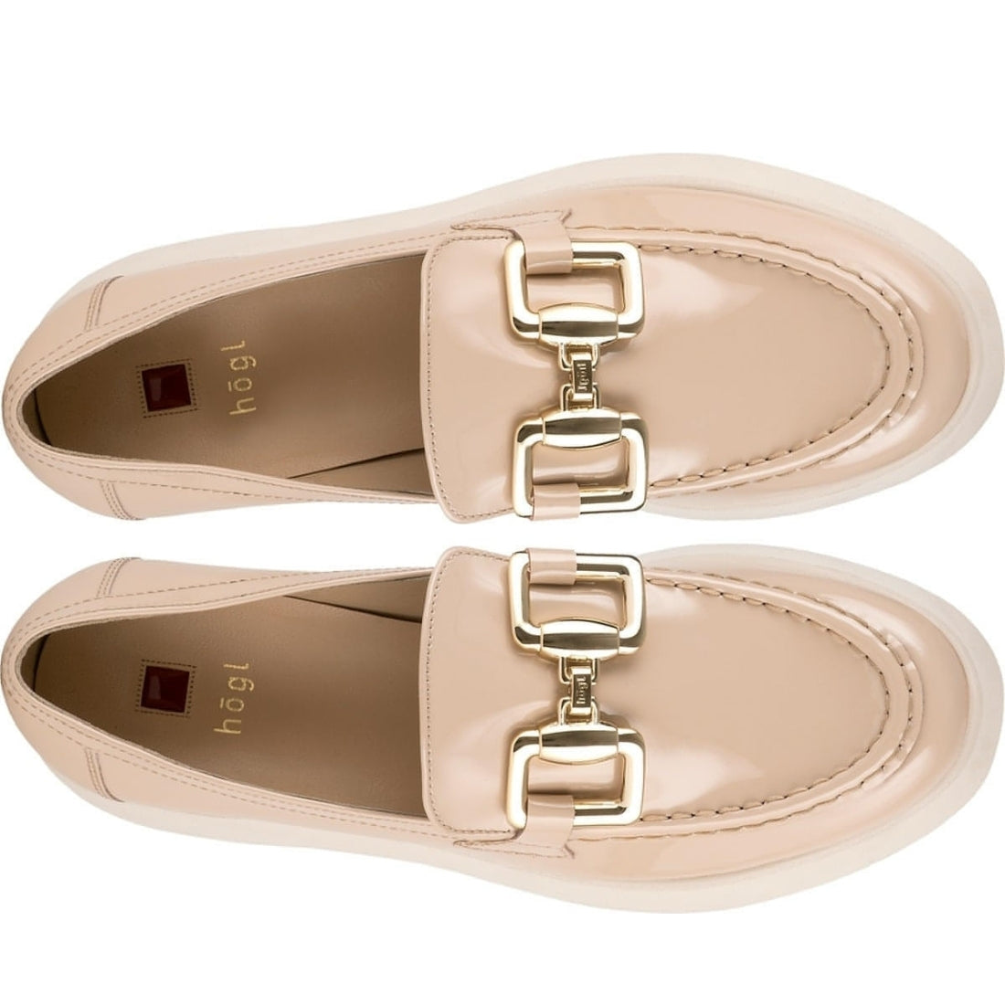 Hogl womens lightnud max loafers | Vilbury London