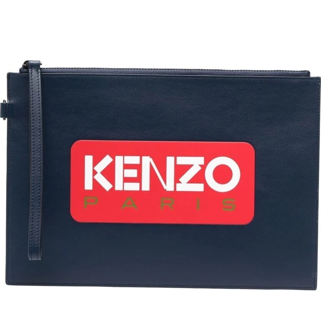 KENZO mens midnight blue large clutch | Vilbury London