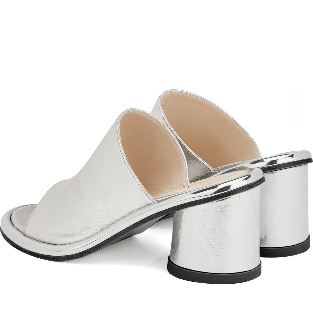 AGL womens silver silver alison h mules | Vilbury London