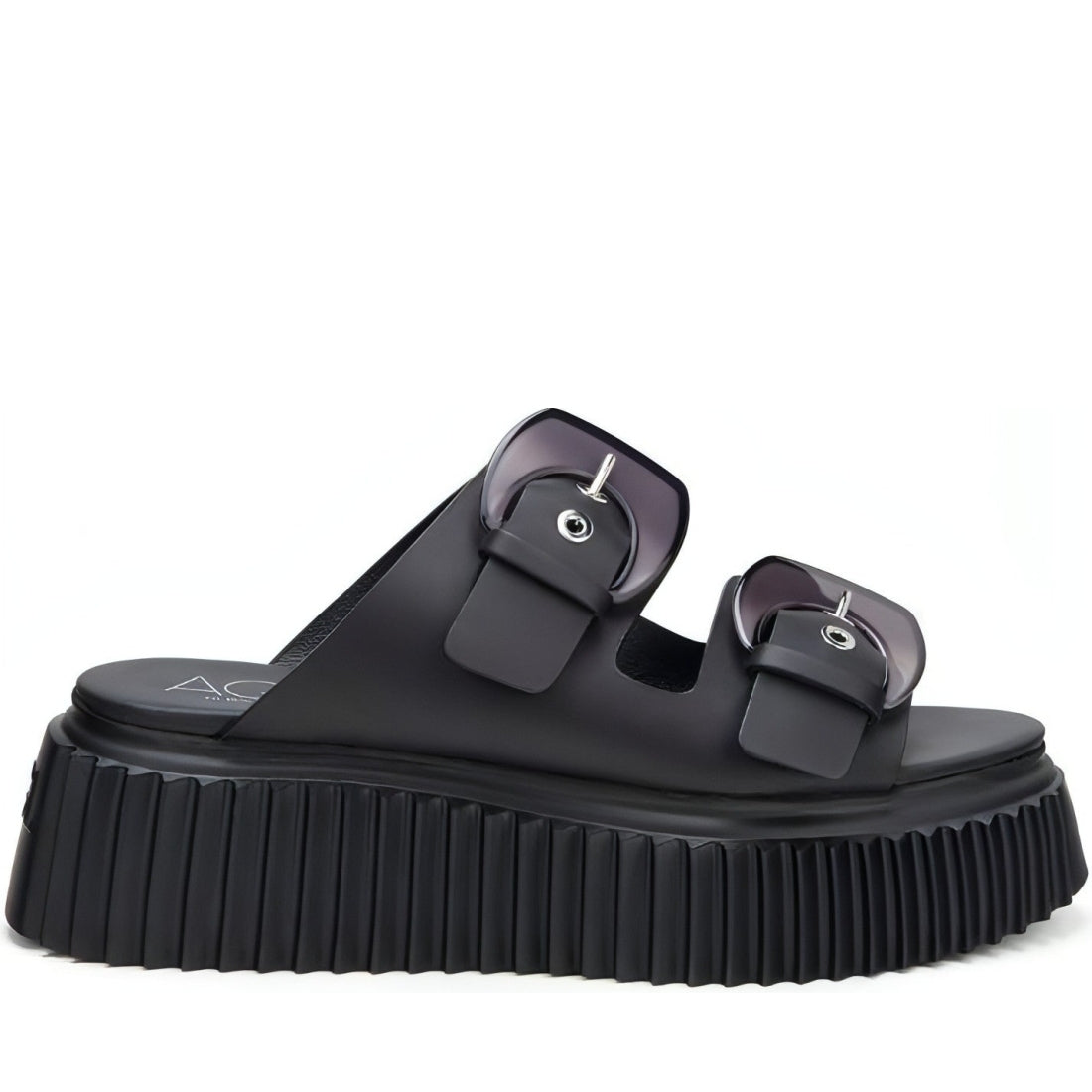 AGL womens nero nero agatha slippers | Vilbury London