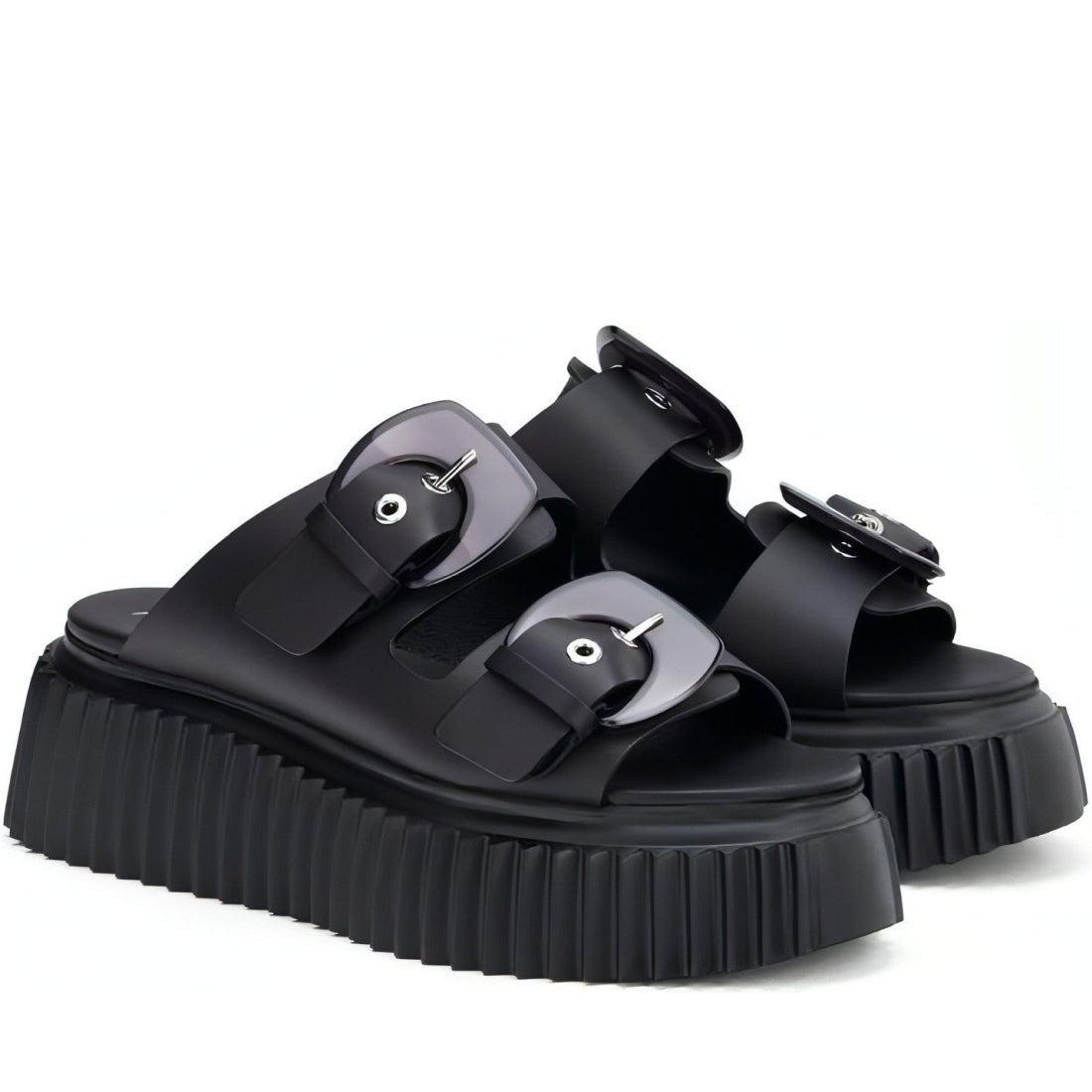 AGL womens nero nero agatha slippers | Vilbury London