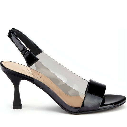 AGL womens nero smok nero fransesca sandals | Vilbury London