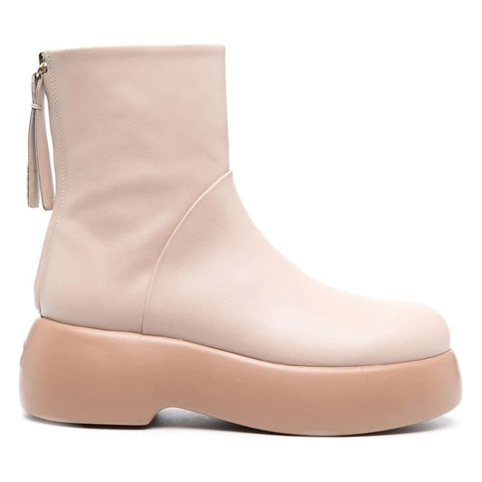 AGL womens Beige Delice nancy booties | Vilbury London