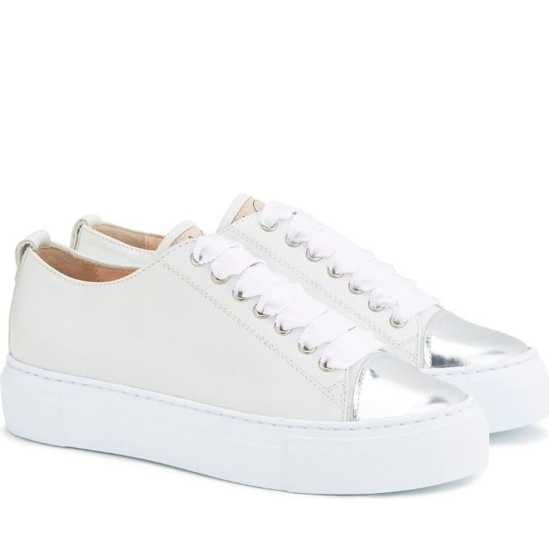 AGL womens silv whit whit whit mollie sport shoe | Vilbury London