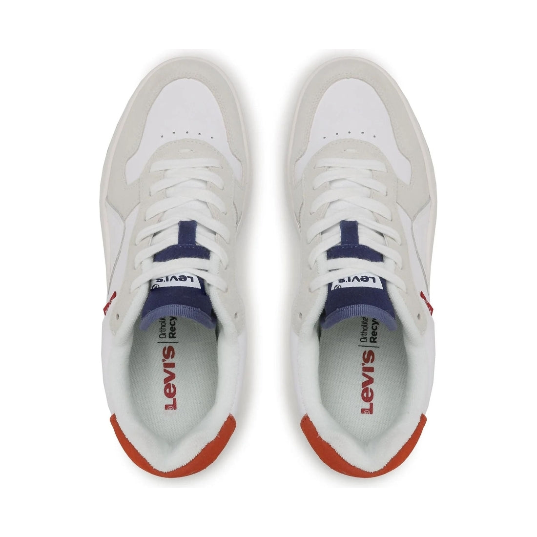 Levi's mens regular white glide sport shoe | Vilbury London