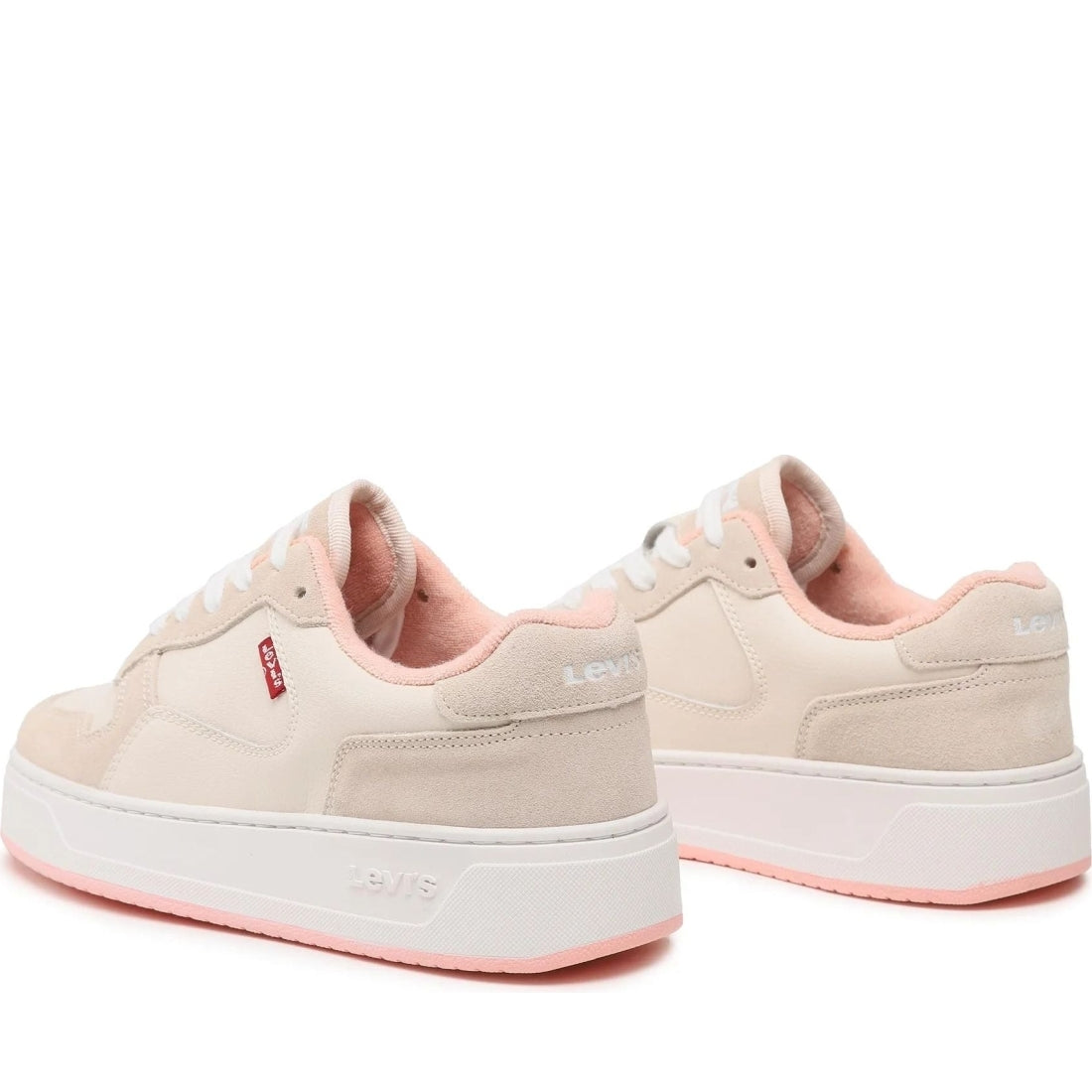 Levi's womens light beige glide s sport shoe | Vilbury London