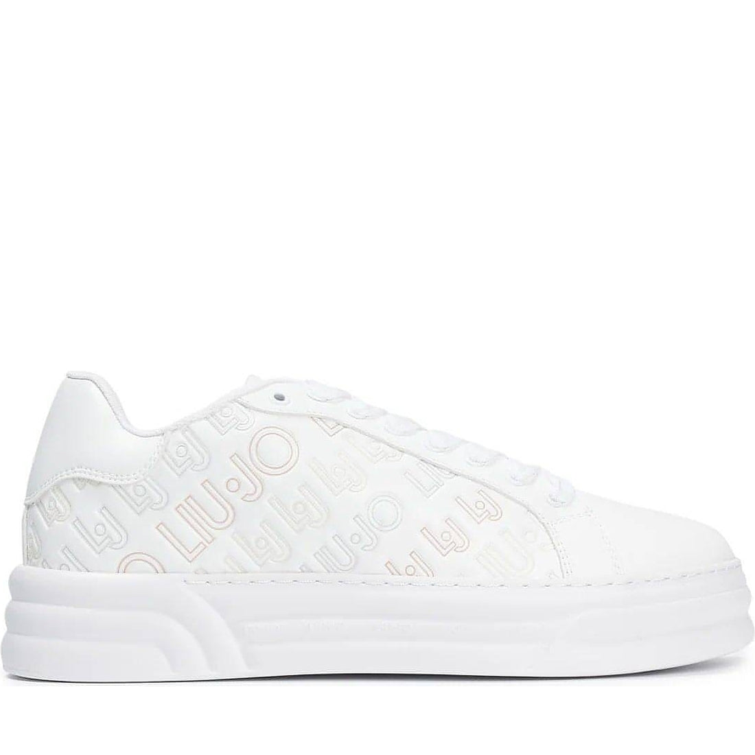 Liu Jo womens white cleo 12 trainers | Vilbury London