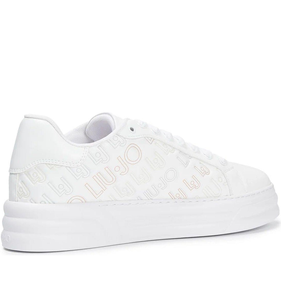 Liu Jo womens white cleo 12 trainers | Vilbury London