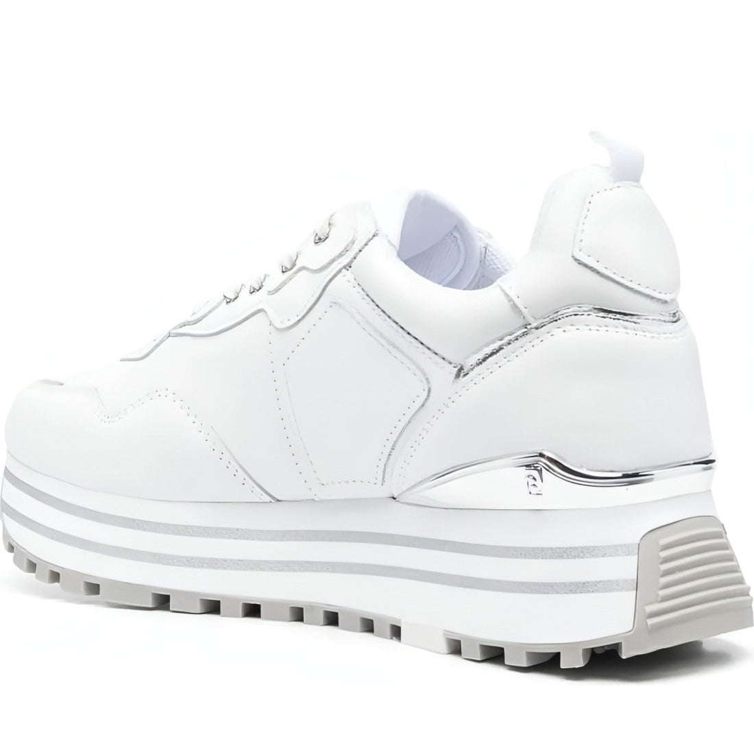 Liu Jo womens white liu jo maxi wonder 01 trainers | Vilbury London