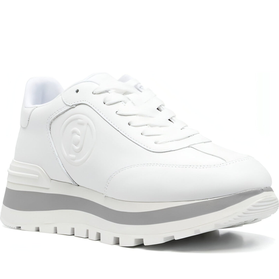 Liu Jo womens white amazing 02 trainers | Vilbury London