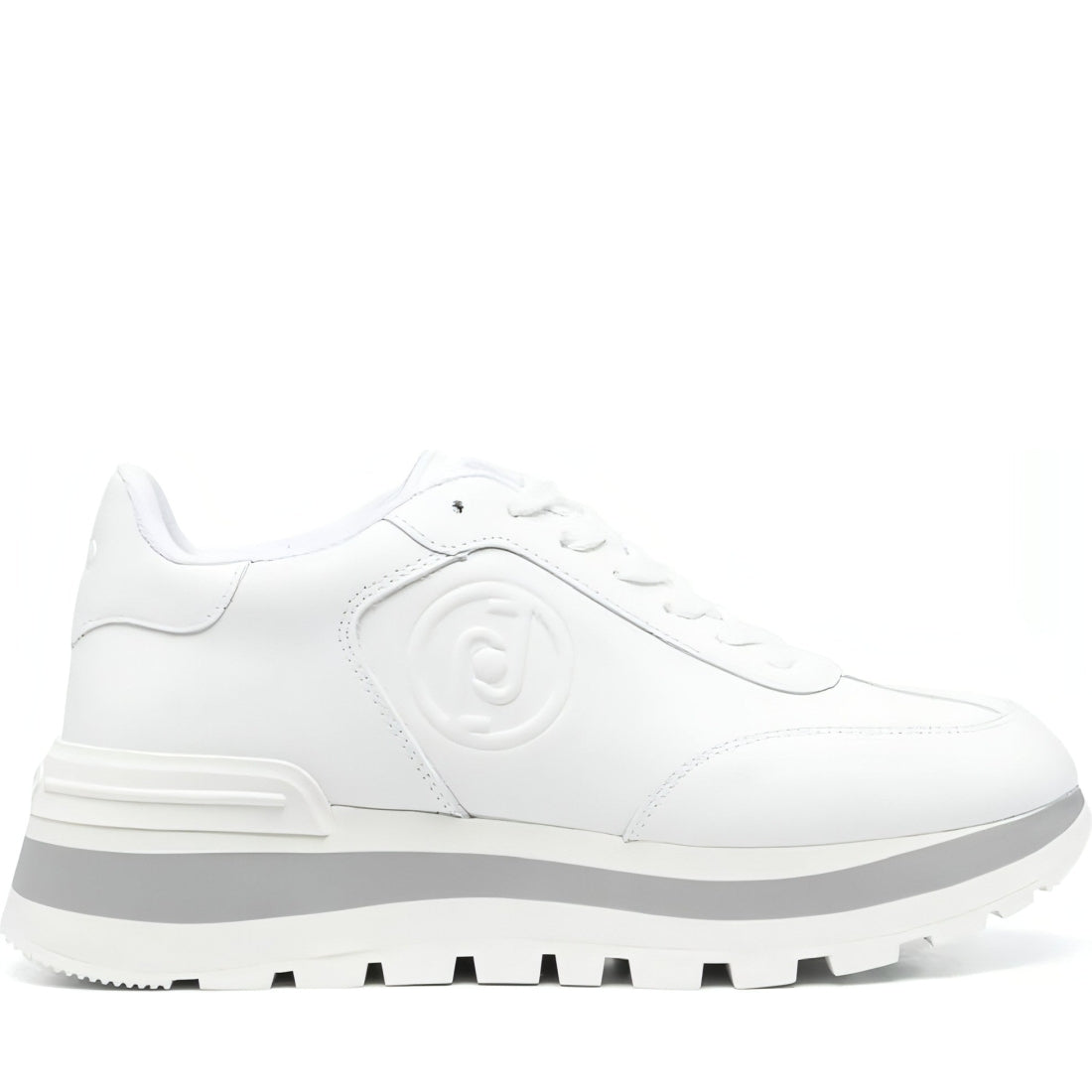 Liu Jo womens white amazing 02 trainers | Vilbury London