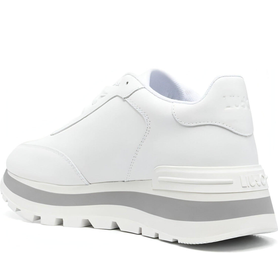 Liu Jo womens white amazing 02 trainers | Vilbury London