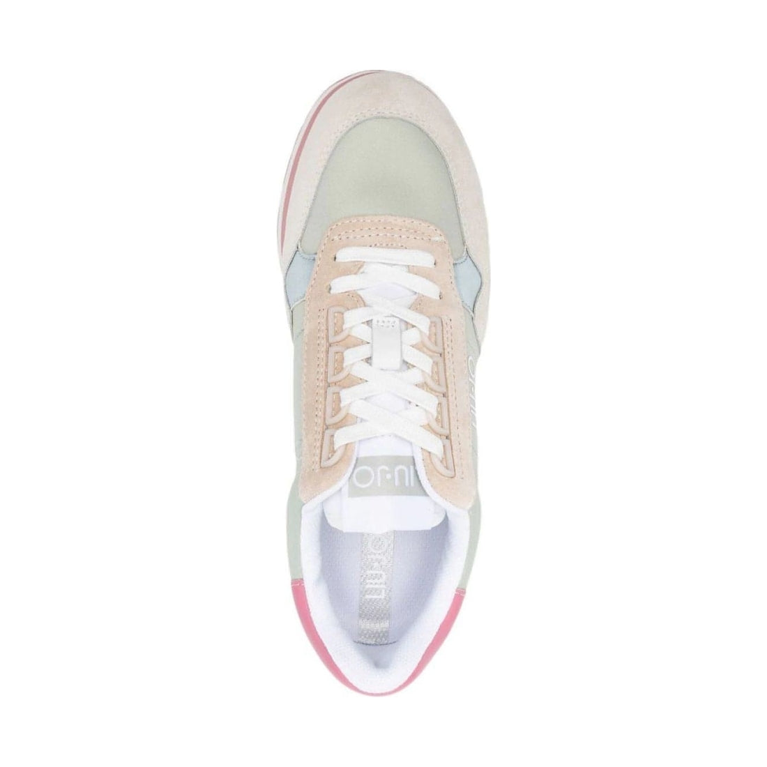 Liu Jo womens lamb, pistachio, pink ray amazing 10 trainers | Vilbury London