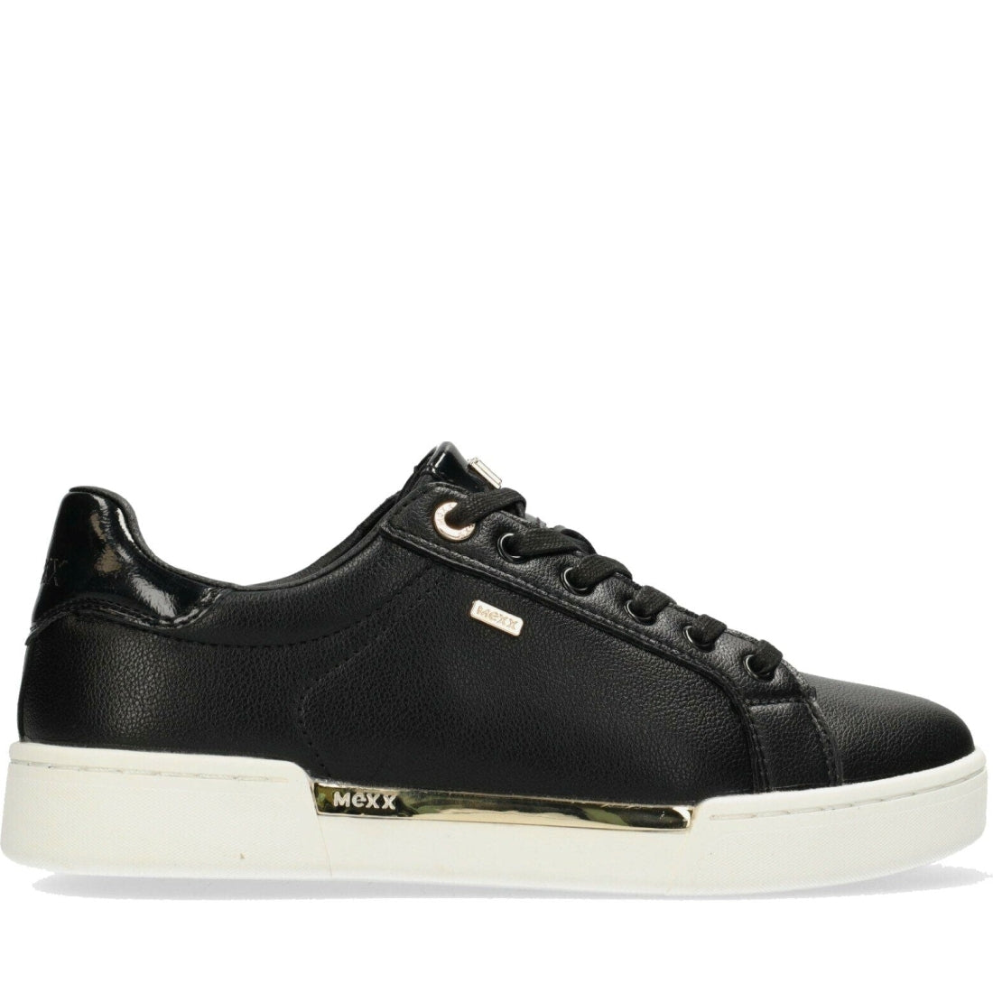 Mexx womens black, gold helexx sport shoe | Vilbury London