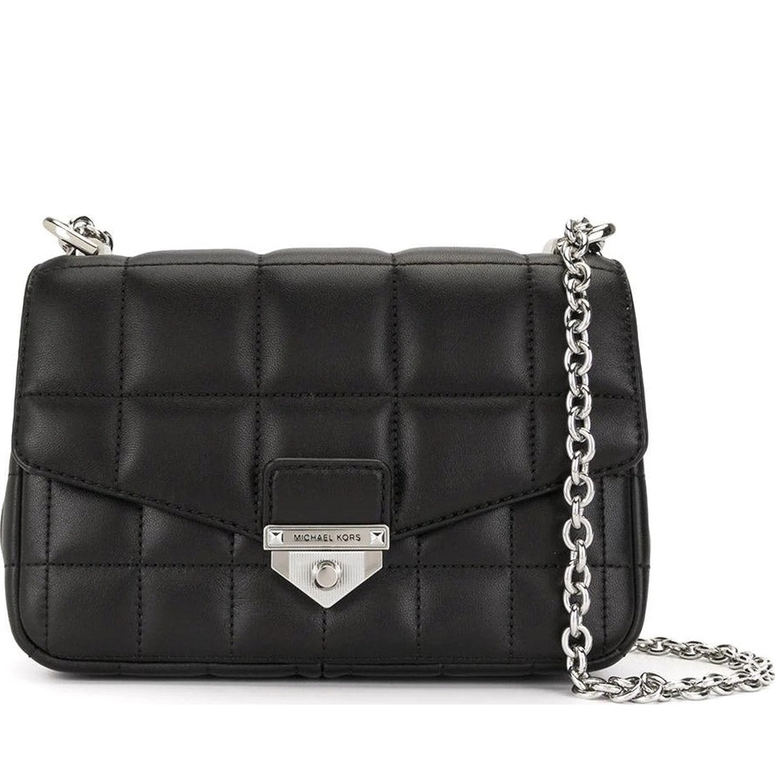 Michael Kors womens Black sm chain shoulder bag | Vilbury London