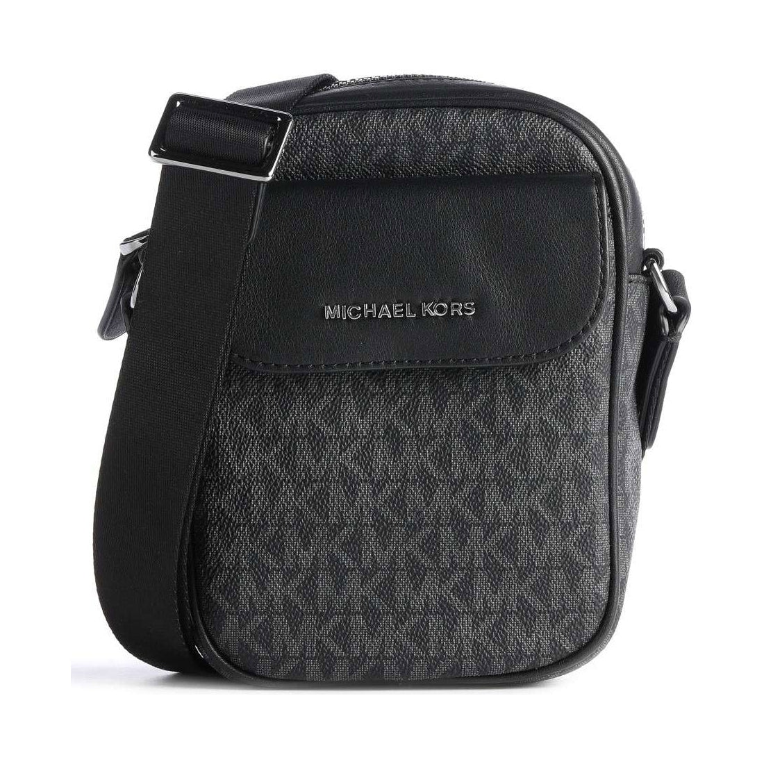 Michael Kors Mens Black flap phone xbody | Vilbury London