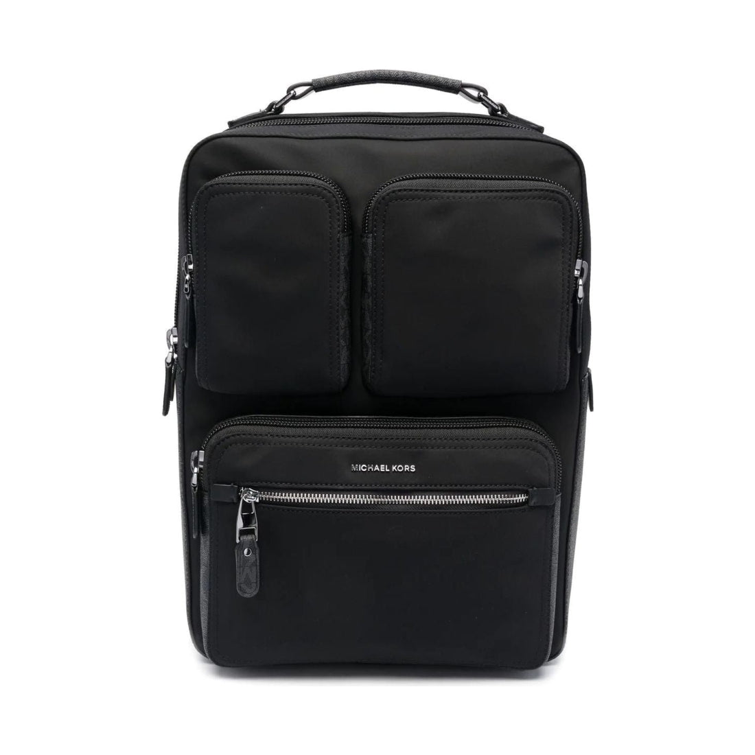 Michael Kors mens black business backpack multi pockets | Vilbury London