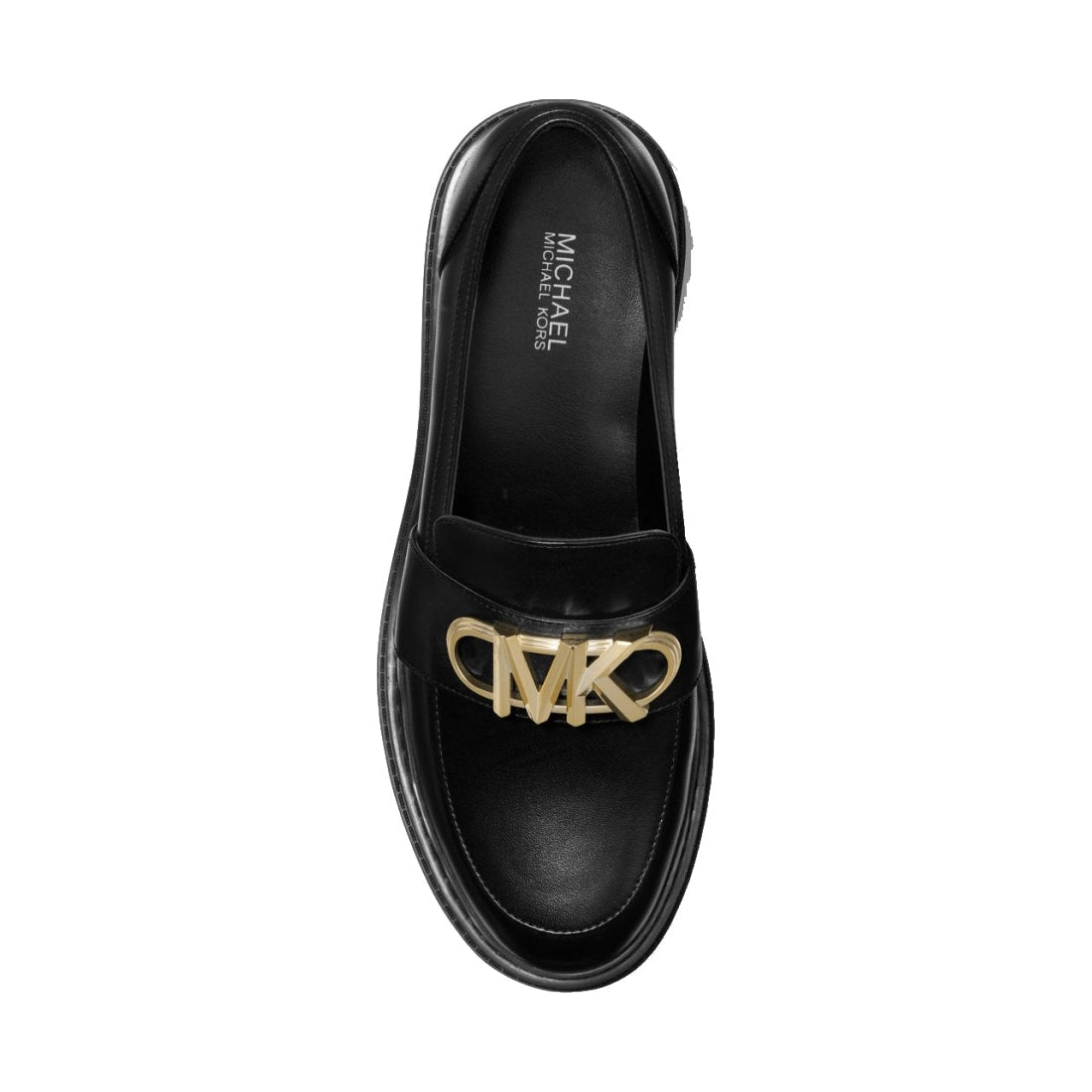 Michael Kors womens Black parker lug loafer | Vilbury London