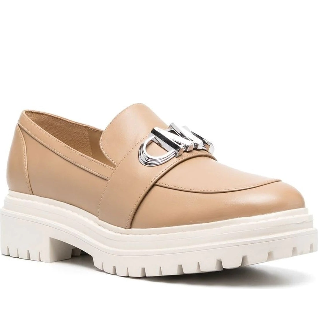 Michael Kors womens camel parker leather loafer | Vilbury London