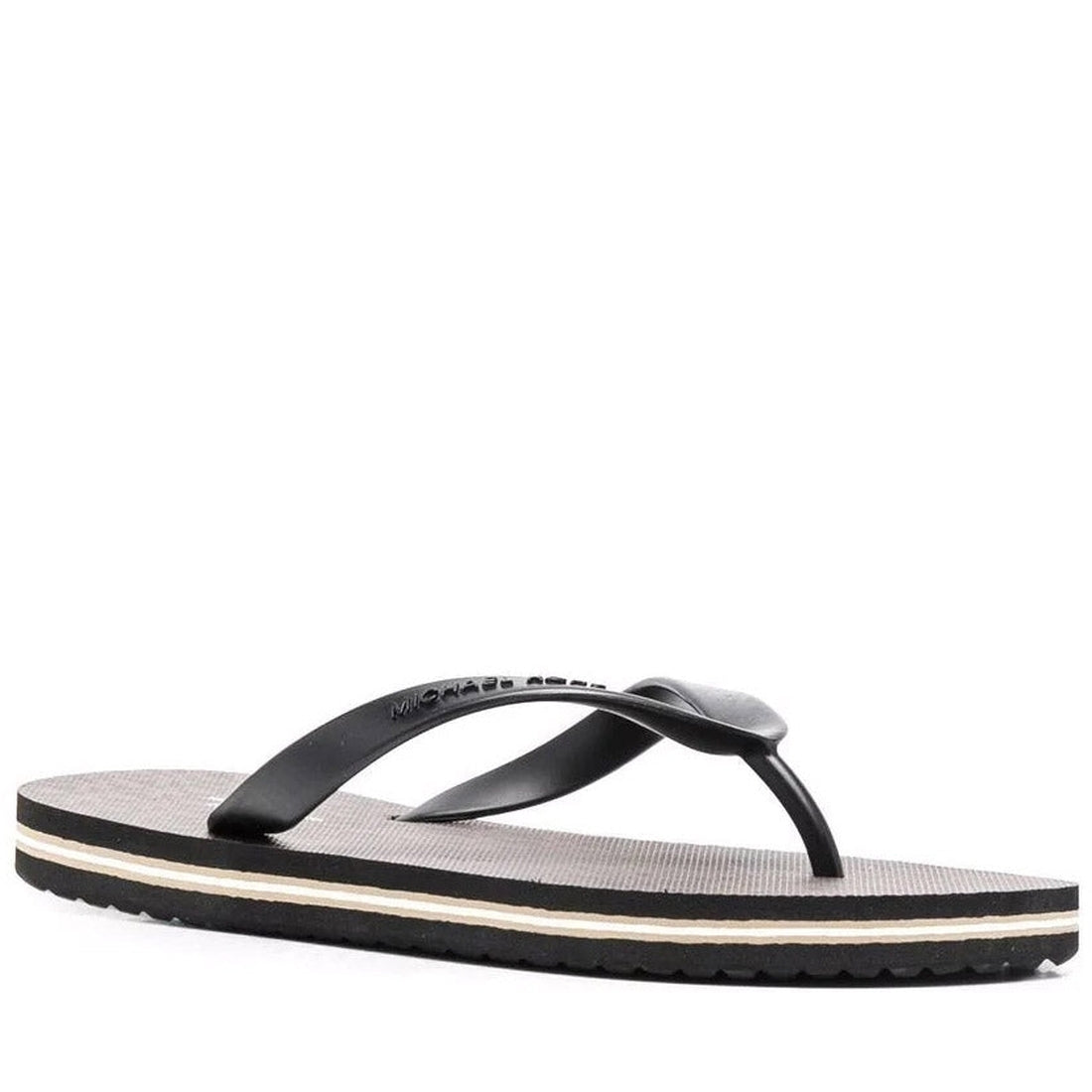 Michael Kors Mens Brown Blk travis flip flop | Vilbury London