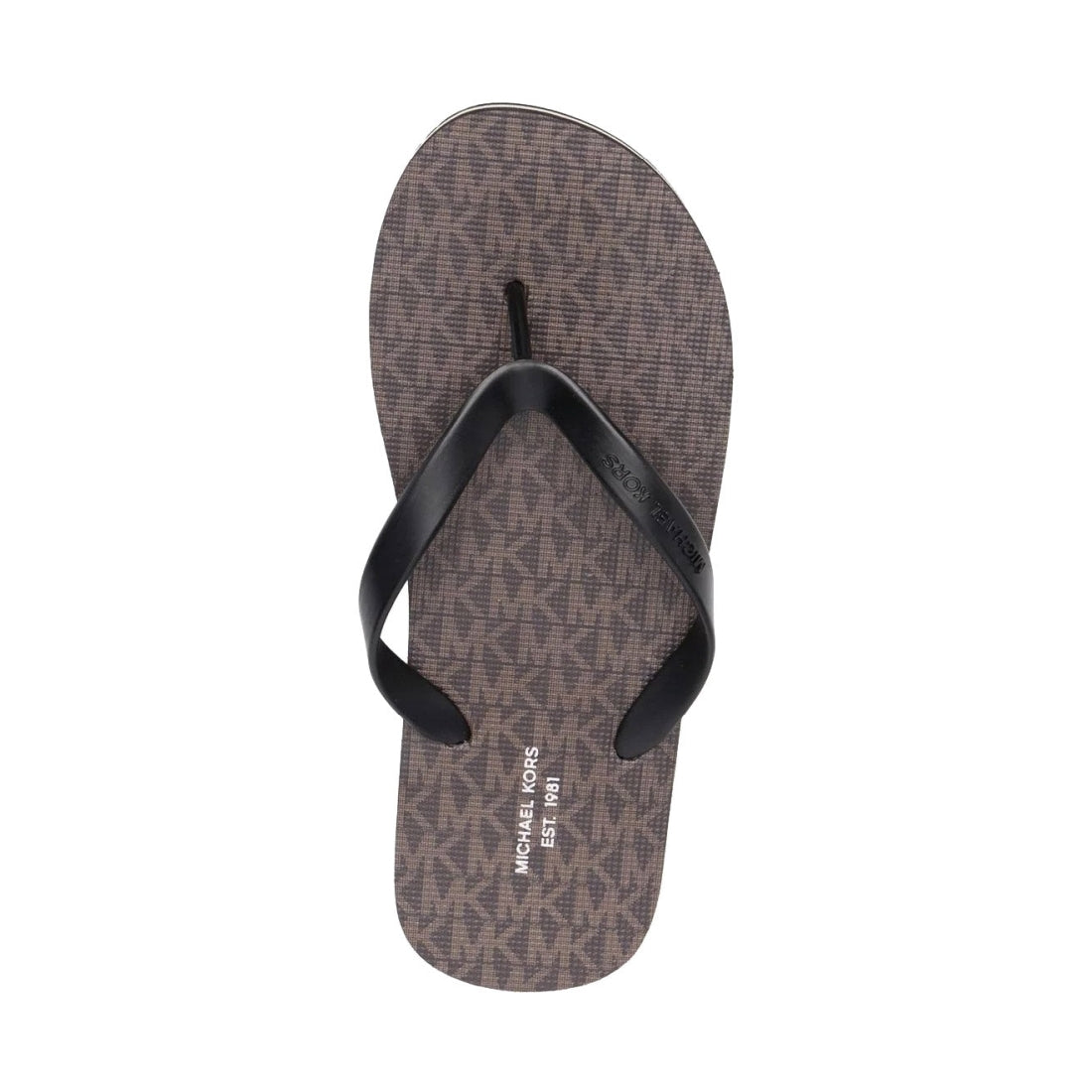 Michael Kors Mens Brown Blk travis flip flop | Vilbury London