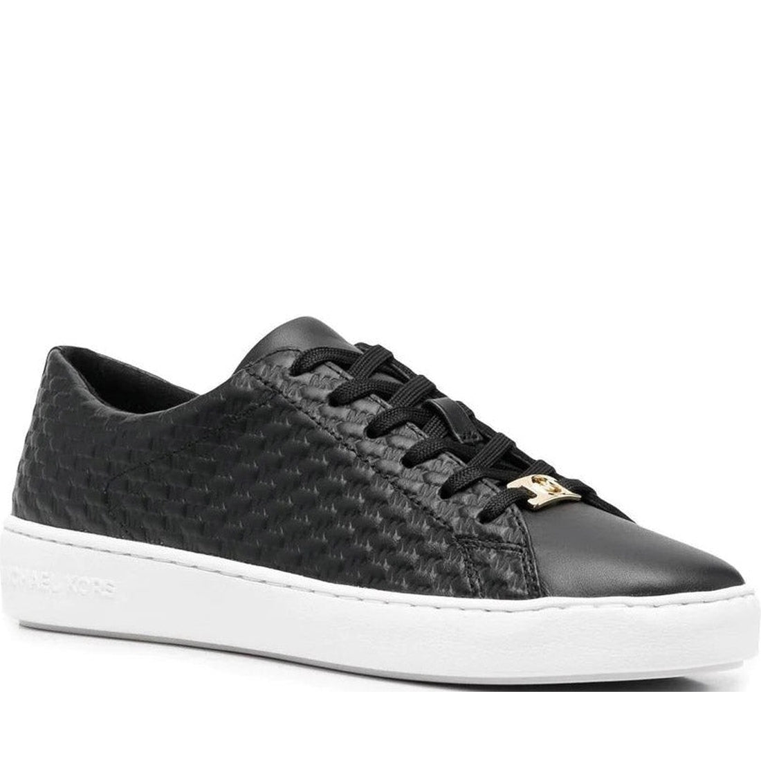 Michael Kors womens Black keaton lace up trainers | Vilbury London