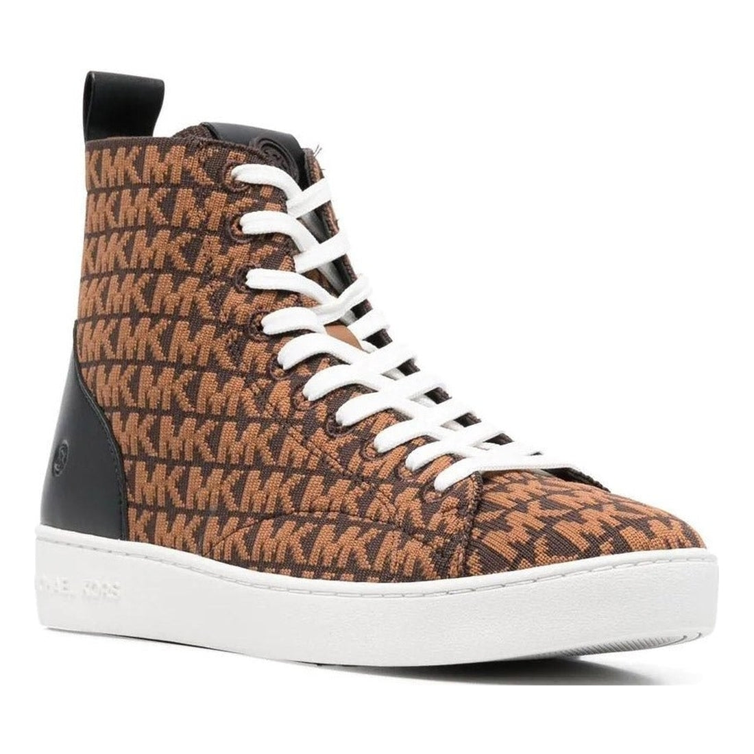 Michael Kors womens Brown Multi edie knit high top | Vilbury London