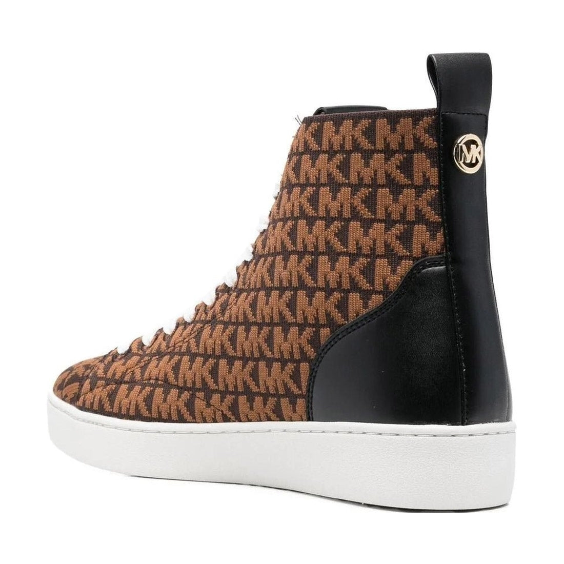 Michael Kors womens Brown Multi edie knit high top | Vilbury London