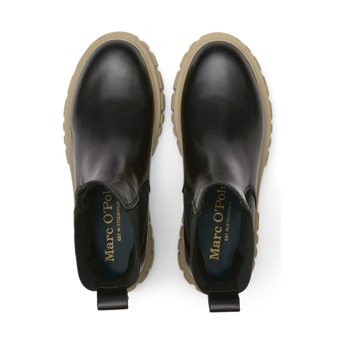 Marc O'Polo womens black sand casual closed booties | Vilbury London