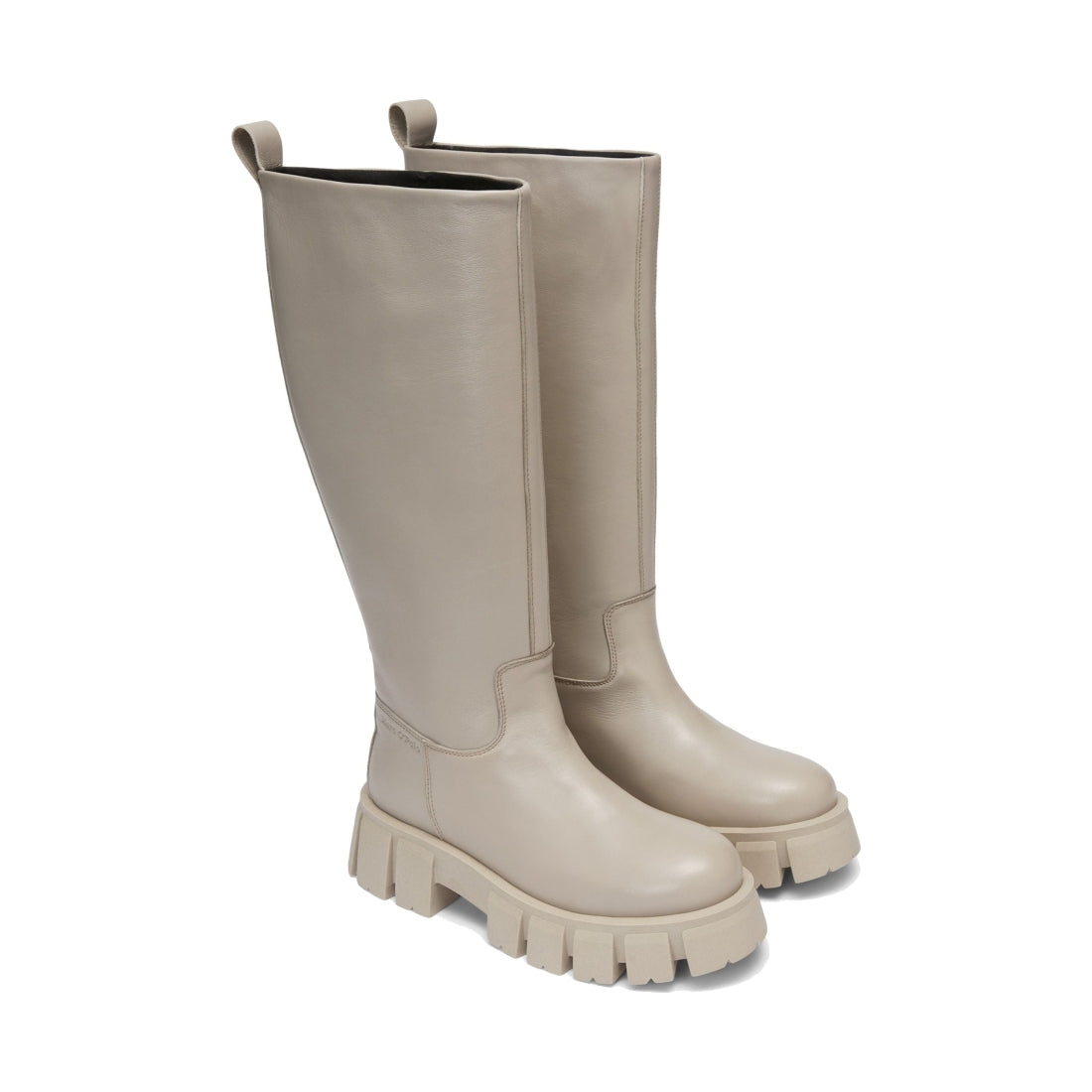 Marc O'Polo womens light taupe casual closed boots | Vilbury London