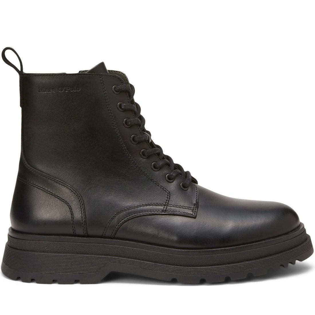 Marc O'Polo mens black casual closed booties | Vilbury London