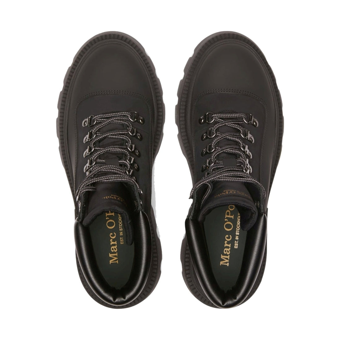 Marc O'Polo mens black casual closed booties | Vilbury London