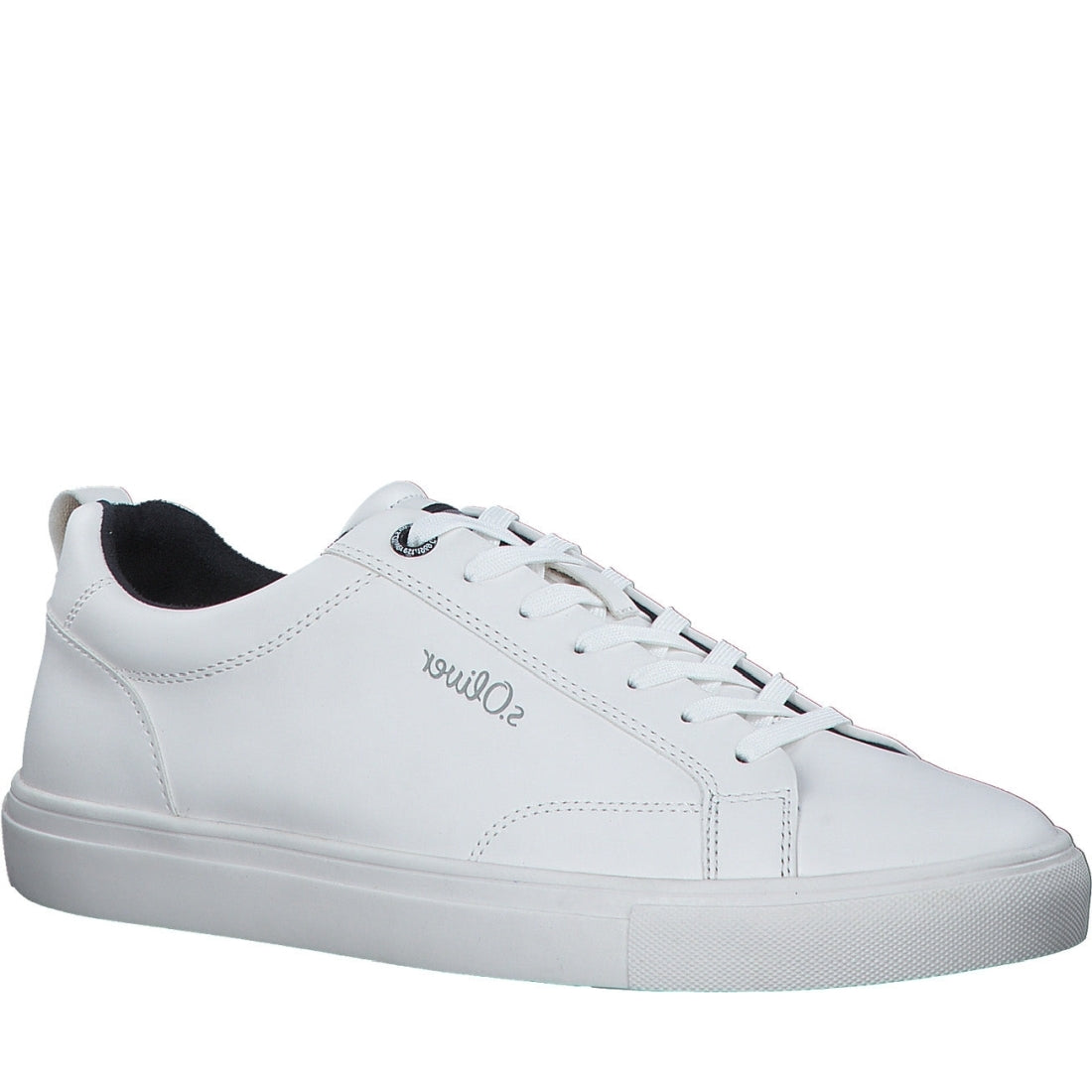 s.Oliver mens white casual closed sport shoe | Vilbury London