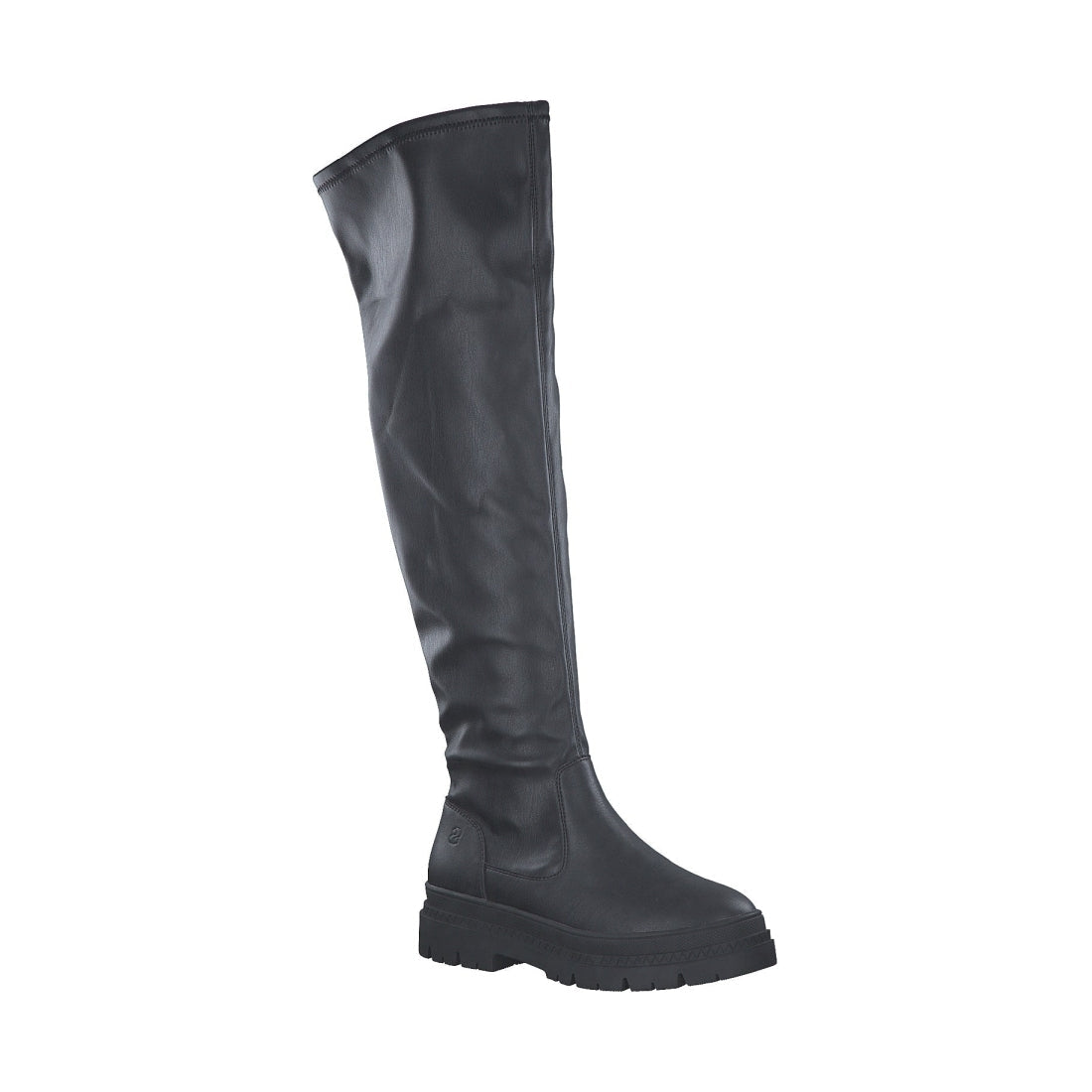 s.Oliver womens black casual closed boots | Vilbury London