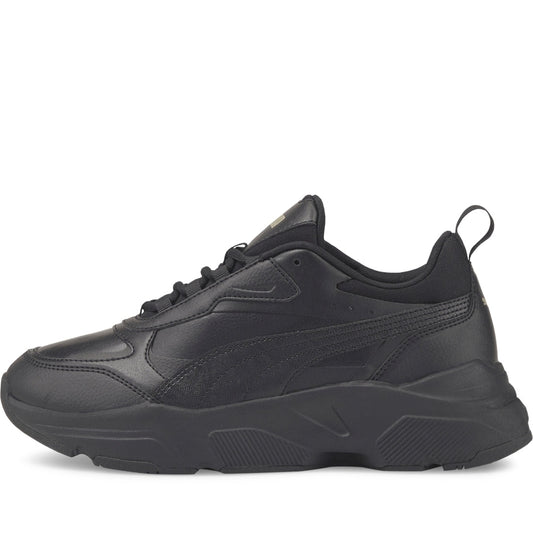 Puma Womens Black Team Gold cassia sl shoes | Vilbury London