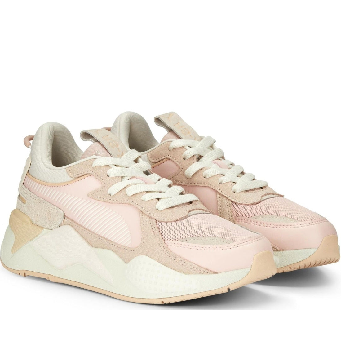 Puma womens rose powder rs-x thrifted sport shoe | Vilbury London