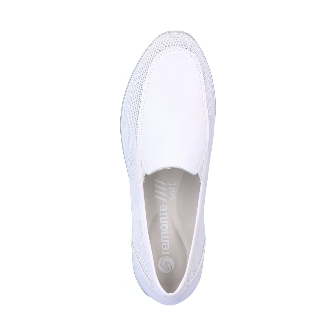 Remonte womens white casual closed sport shoe | Vilbury London