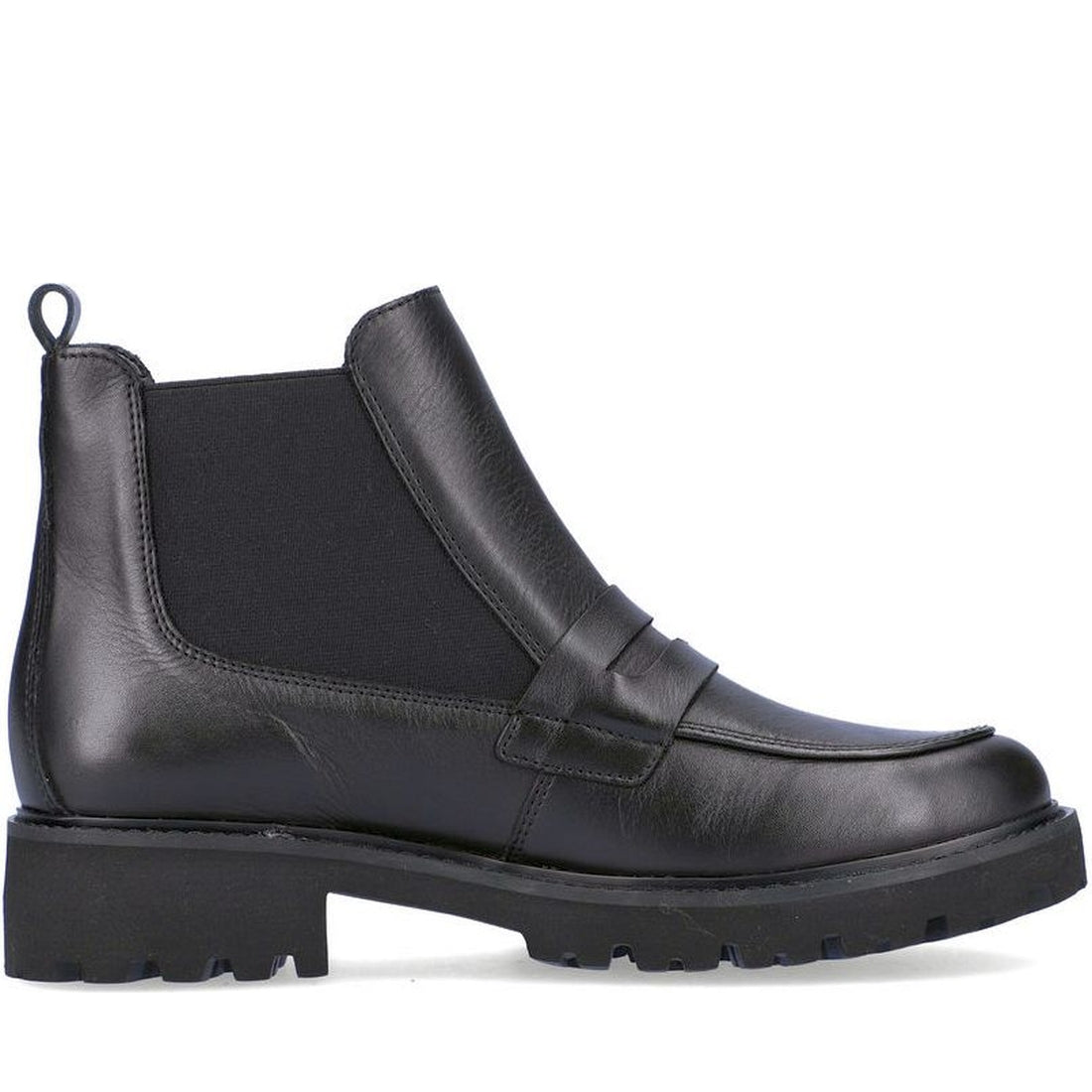 Remonte womens black casual closed booties | Vilbury London