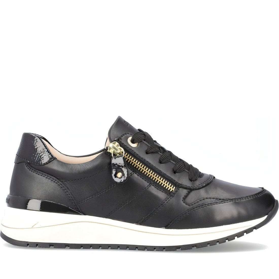 Remonte womens black casual closed sport shoe | Vilbury London